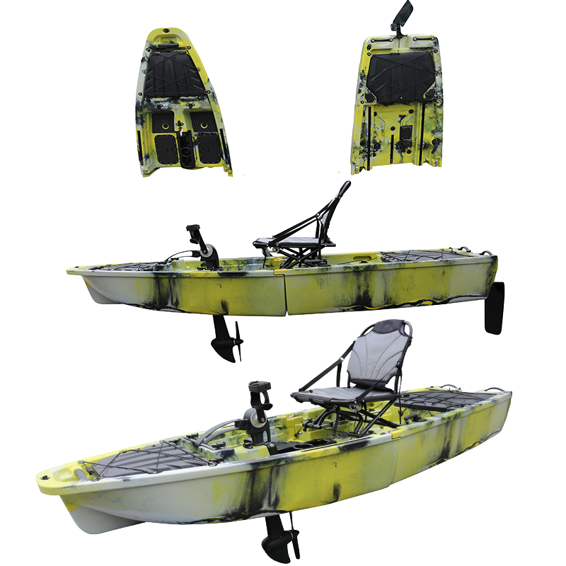 VK-46 KINGFISHER:9.1ft 1 seat modular kayak HDPE rotomolding propeller pedal kayak