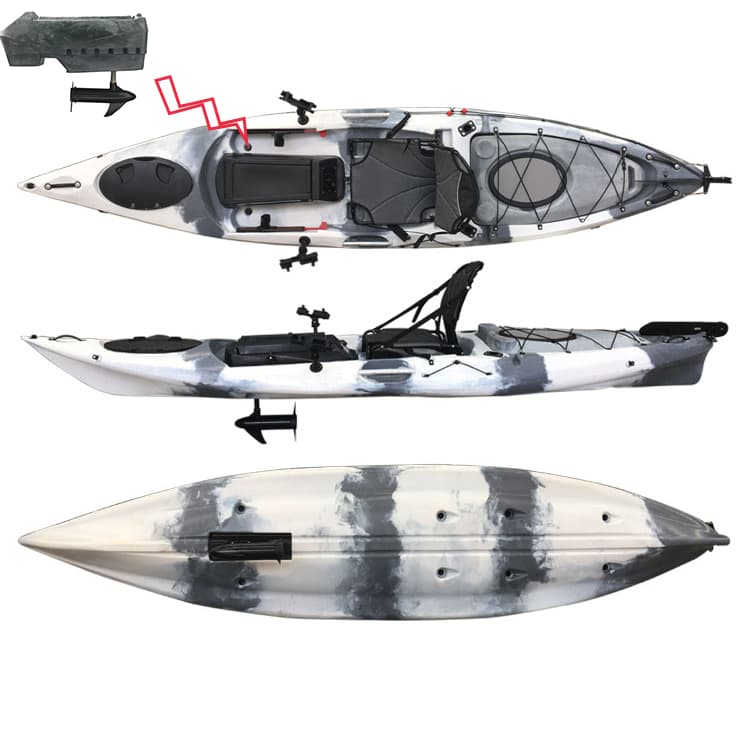 VK-09 EVO: 12.5 ft Single Fishing Motor Electric Kayak