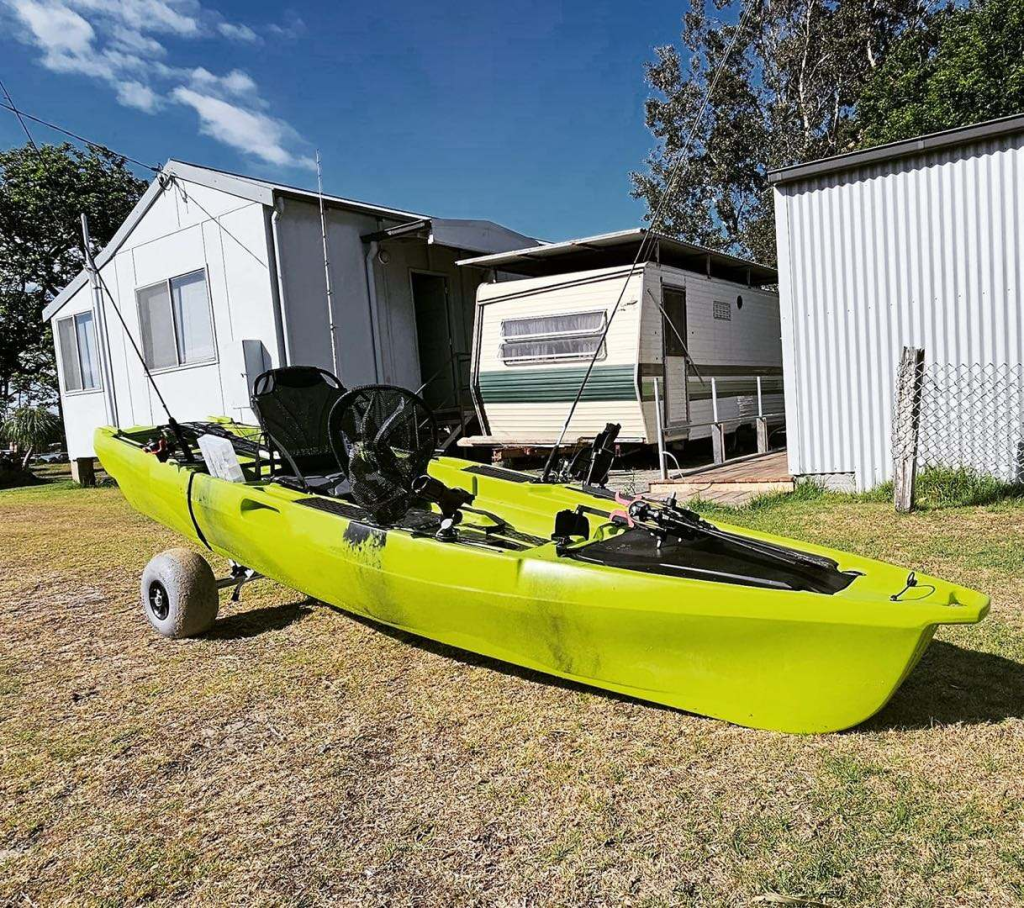 VK-40 HARMAN: 12.8 ft Kayak with Pedal Drive, Two Pedal System Exchange