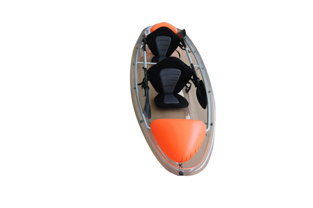 T2-Double Transparent 2 Person Clear Bottom Kayak