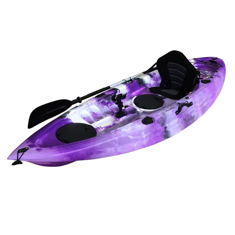 8.7 ft 1 Person Sit On Top Fishing Kayak - VK-05 TIMO Purple Kayak